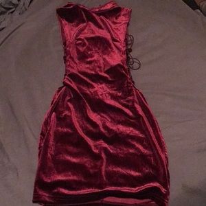 Velvet mini dress